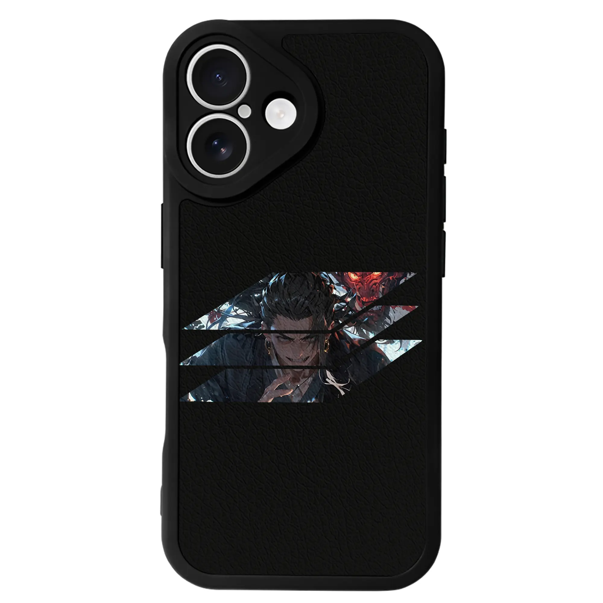 呪術廻戦 グッズ,夏油 傑 - IPhone 16シリーズ対応 ・ シリコンスマホケース ・ レザー調 ・ 高精度フィット ・ 耐衝撃 ・ ワイヤレス充電対応 ・ 精密カット